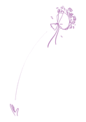 Main qui attrape le bouquet de fleurs
